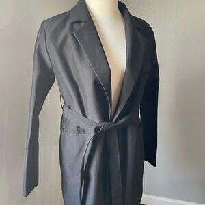 Women's‎ Black Belted Trench Coat